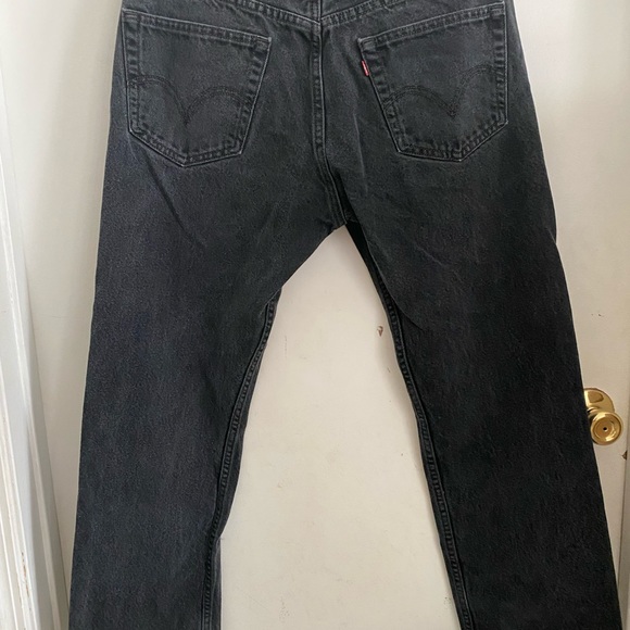 Black Levi Jeans Relaxed Fit W33 L30 - Picture 2 of 6